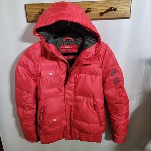 O'Neill Women's Coral Puffer Ski Jacket with Hood, Size M